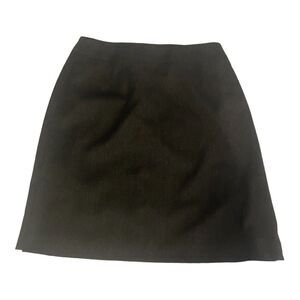 Harve Benard Gray Wool Skirt Women's Size 8 Tall Zip Close Slit Lined